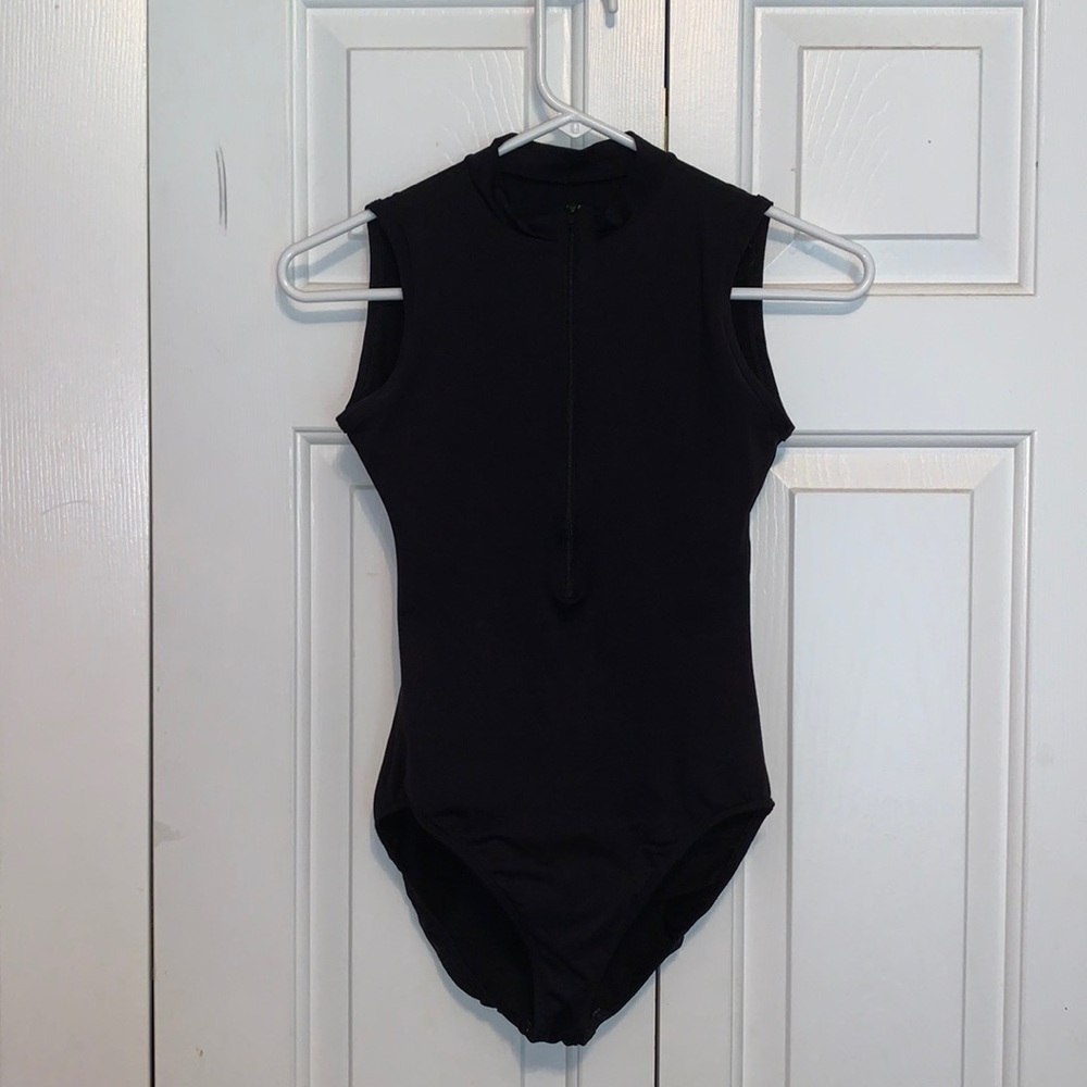 Black dance leotard- size medium
